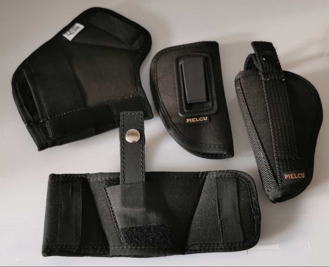 Konvolut vier Holster Textil Nylon zwei von PIELCU, eins von FRONTLINE Kurzwaffen – Bild 1