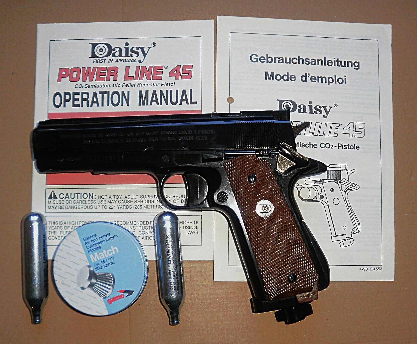 Colt M1911 CO2 Pistole - "Daisy Power Line 45" 4,5mm Diabolo – Bild 1