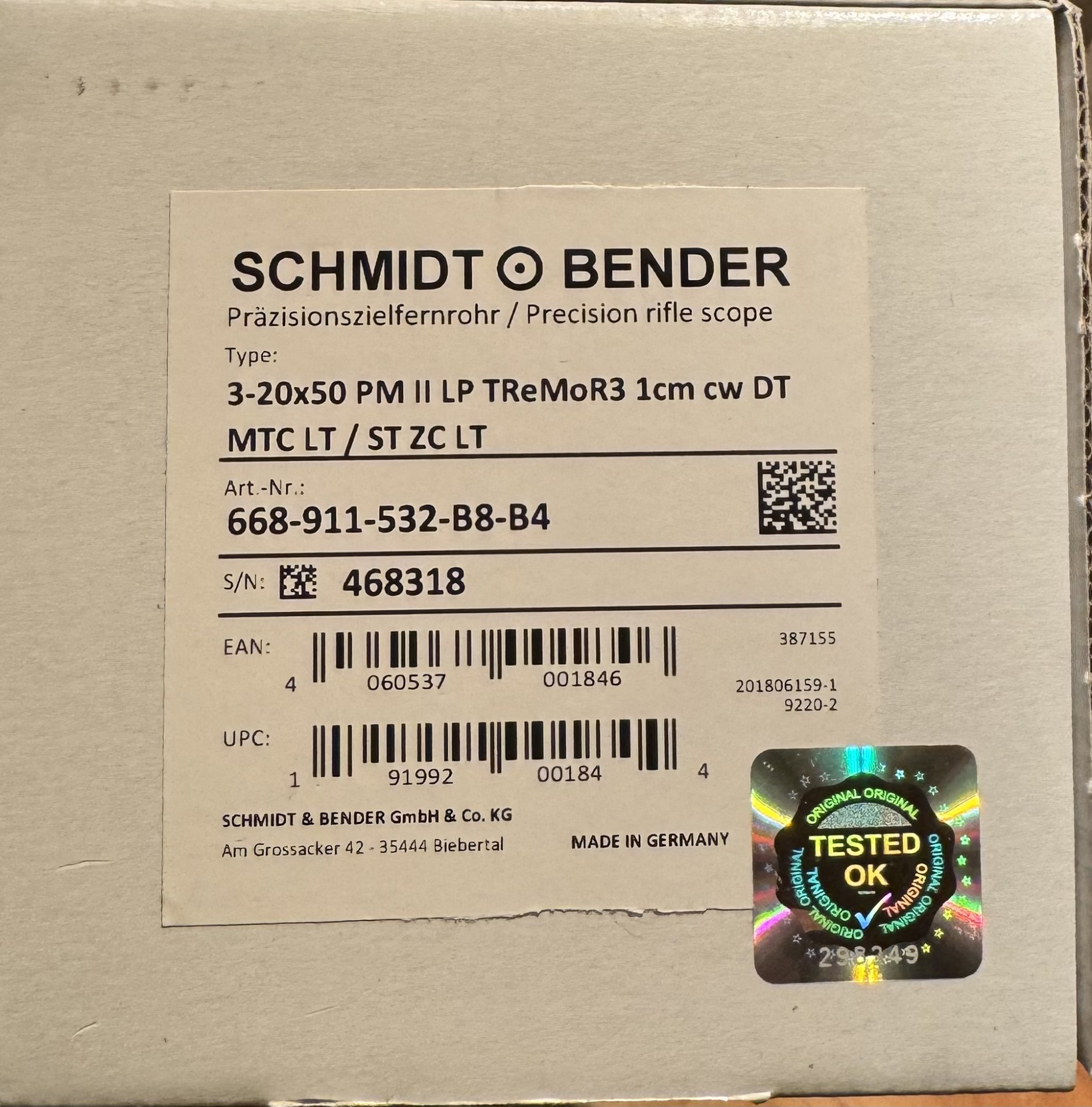 Schmidt & Bender PMII 3-20x50 TReMor3 inkl. ERATAC Ringmontage – Bild 4