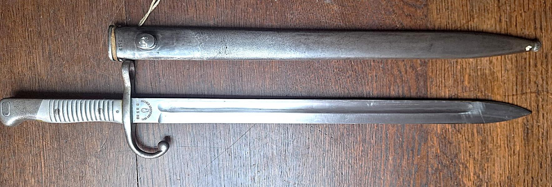 Argentinisches Mauser Bajonett 1891 Alu – Bild 1
