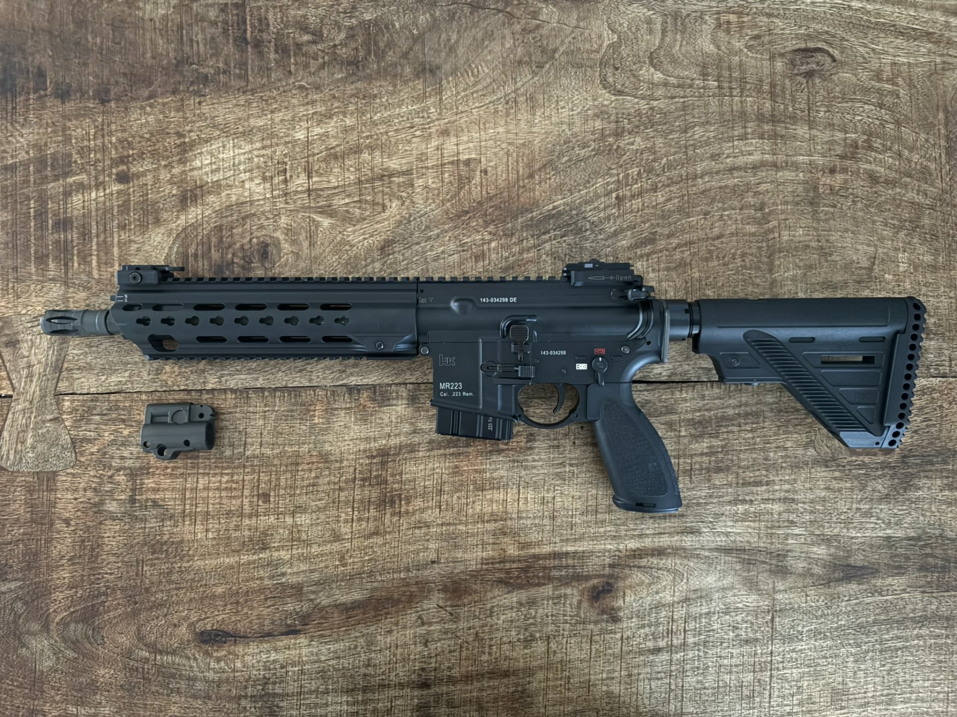 HECKLER & KOCH MR223 A3 mit 11" Lauf Kaliber .223 Rem schwarz - incl. verstellbarer Burk Gasentnahme – Bild 3