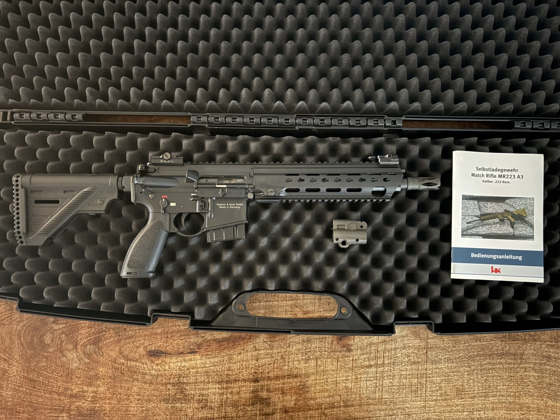 HECKLER & KOCH MR223 A3 mit 11" Lauf Kaliber .223 Rem schwarz - incl. verstellbarer Burk Gasentnahme – Bild 1