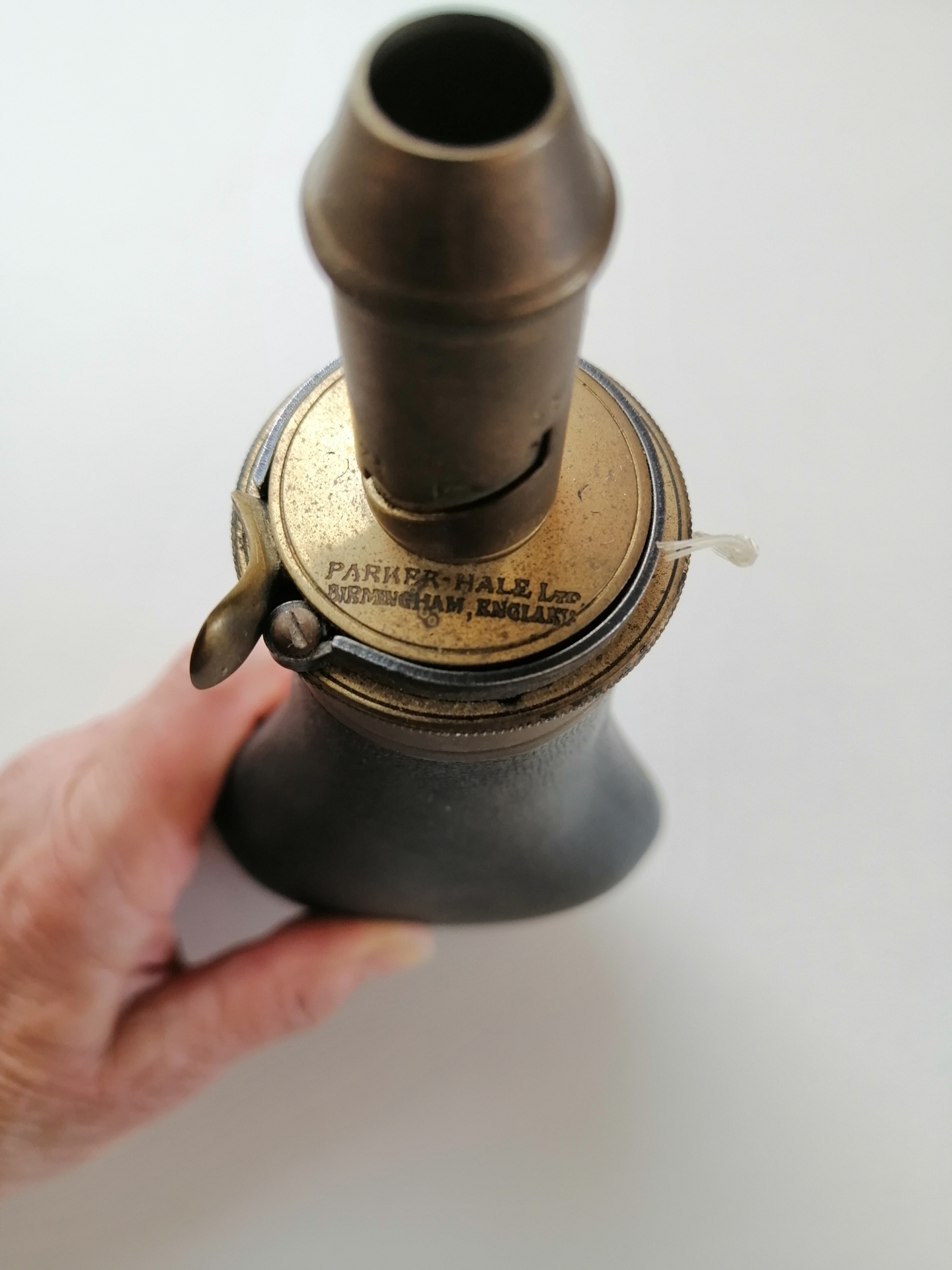 Englische Pulverflasche von James Dixon & Sons Sheffield. – Bild 4