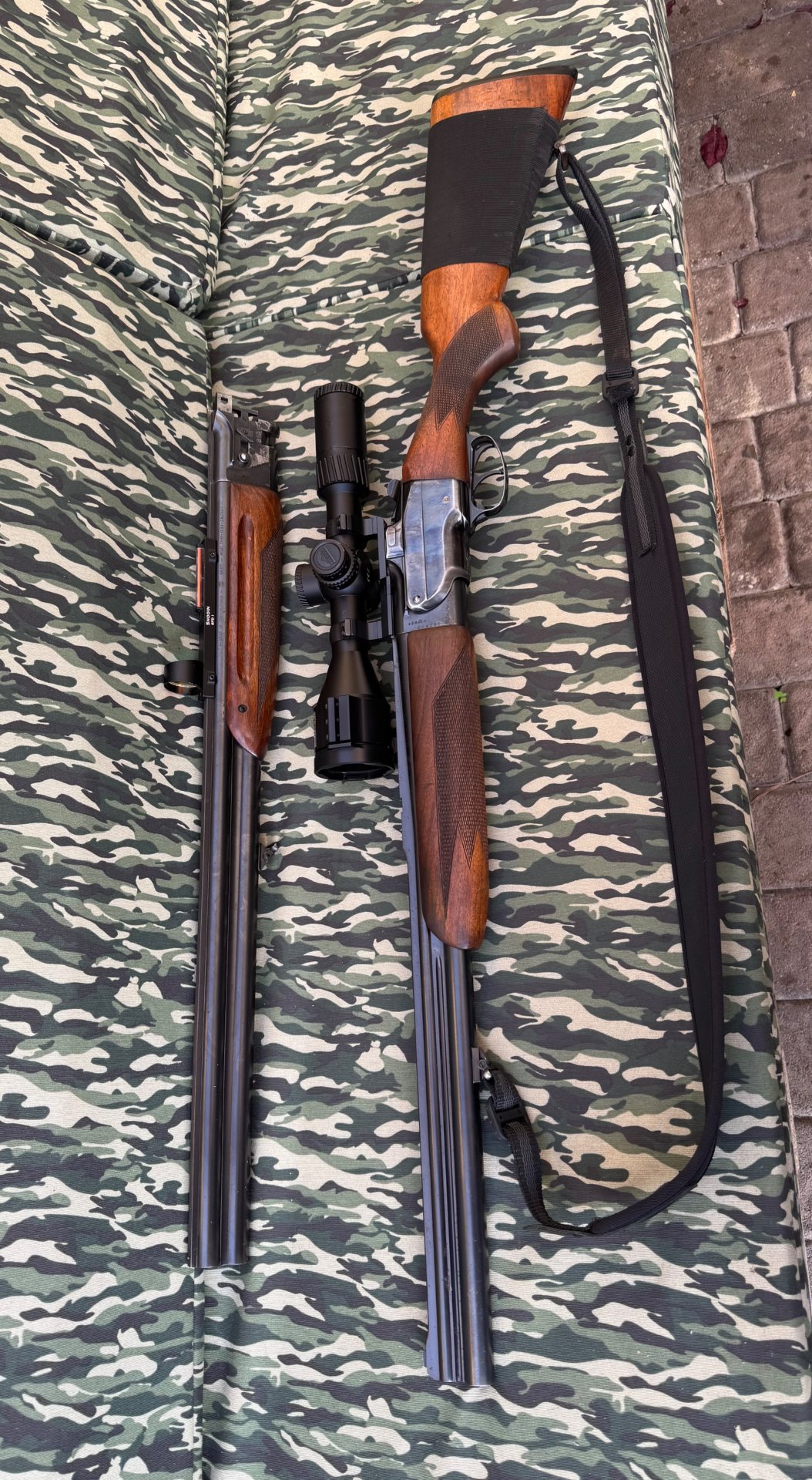 CZ Brünner Bockbüchsflinte 7x57R 12/70 mit Wechsellauf BDF 12/70 Komplett Waffe – Bild 2