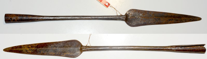 afrikanische Speerspitze, Gesamtlänge 47,4 cm – Bild 1