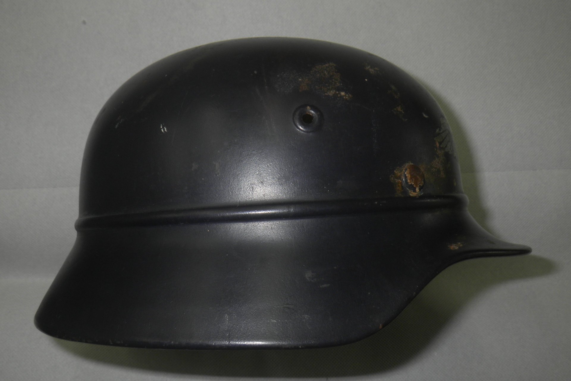Stahlhelm M40 Luftschutz Q64 Ausschusshelm der Wehrmacht – Bild 3