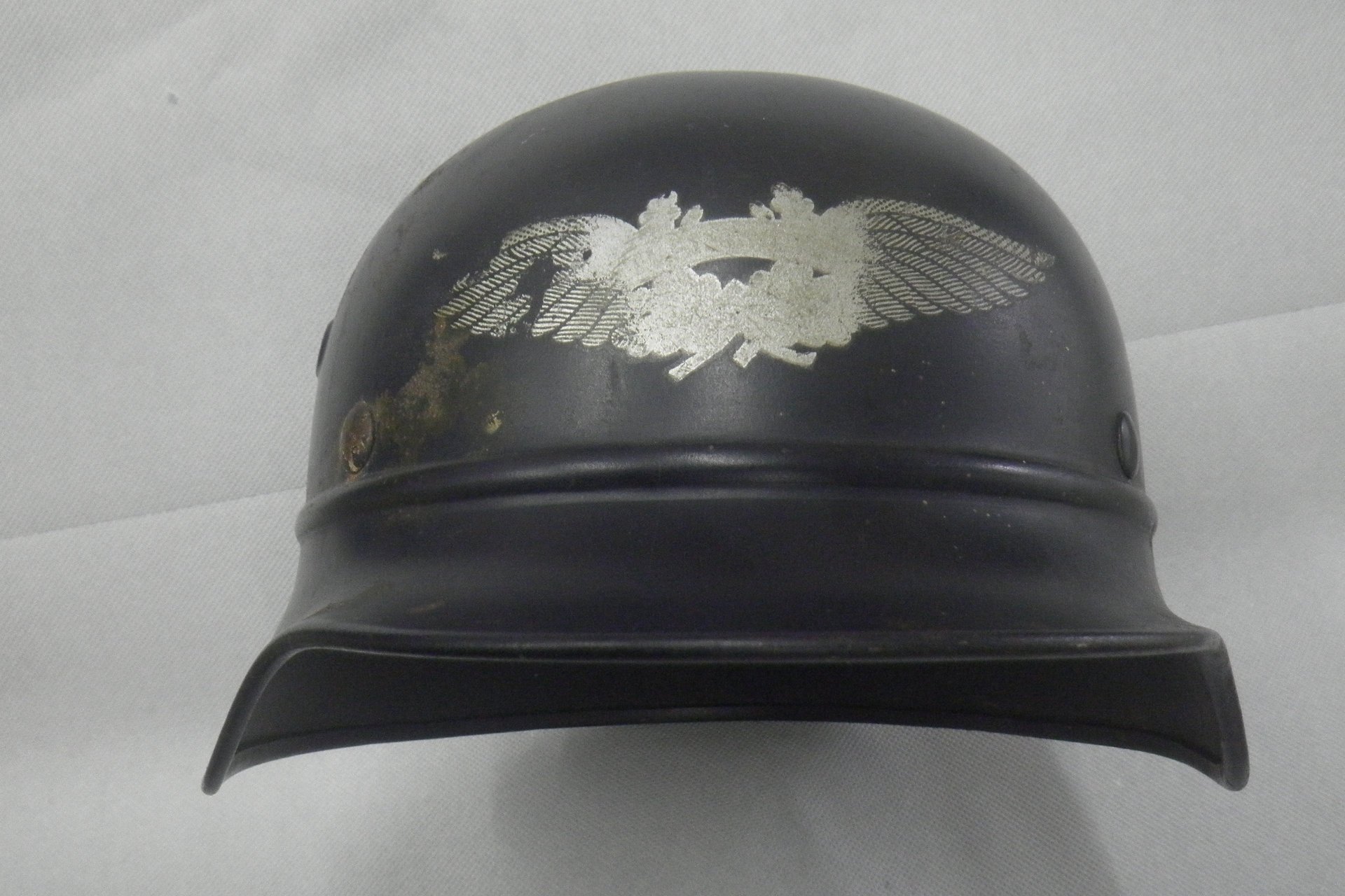 Stahlhelm M40 Luftschutz Q64 Ausschusshelm der Wehrmacht – Bild 2