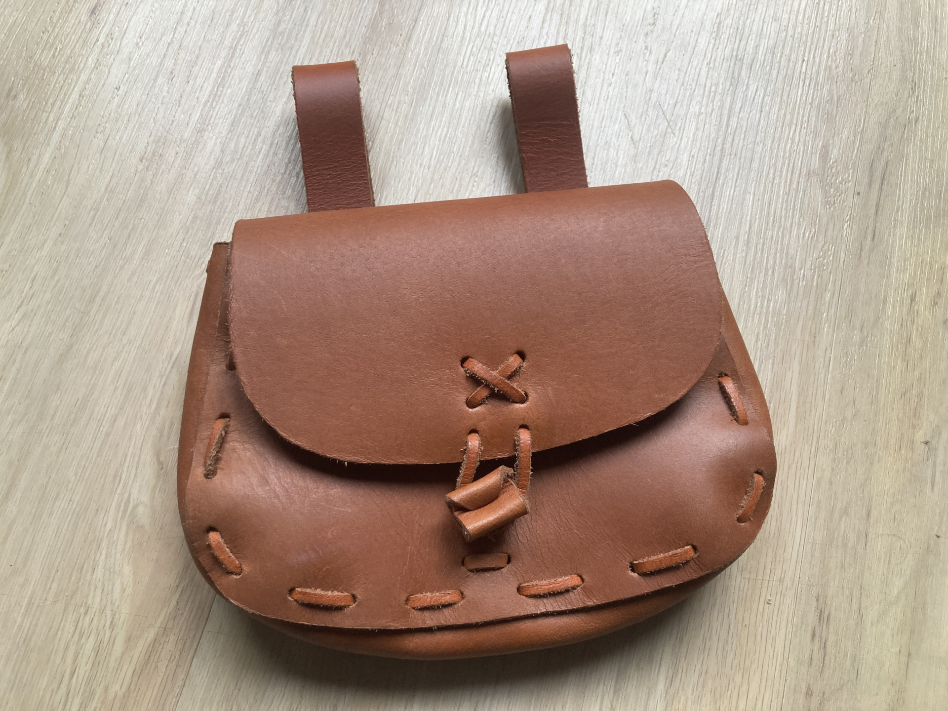 Mittelalter Gürteltasche, Armschützer Konvolut - Schwert, Bogen, Dolch, Axt, MEsser – Bild 2
