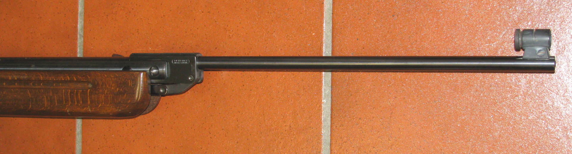 Älteres WEIHRAUCH Luftgewehr, ein WEIHRAUCH HW 55 in Kal. 4,5mm mit F -Zeichen und orginalen Diopter – Bild 5
