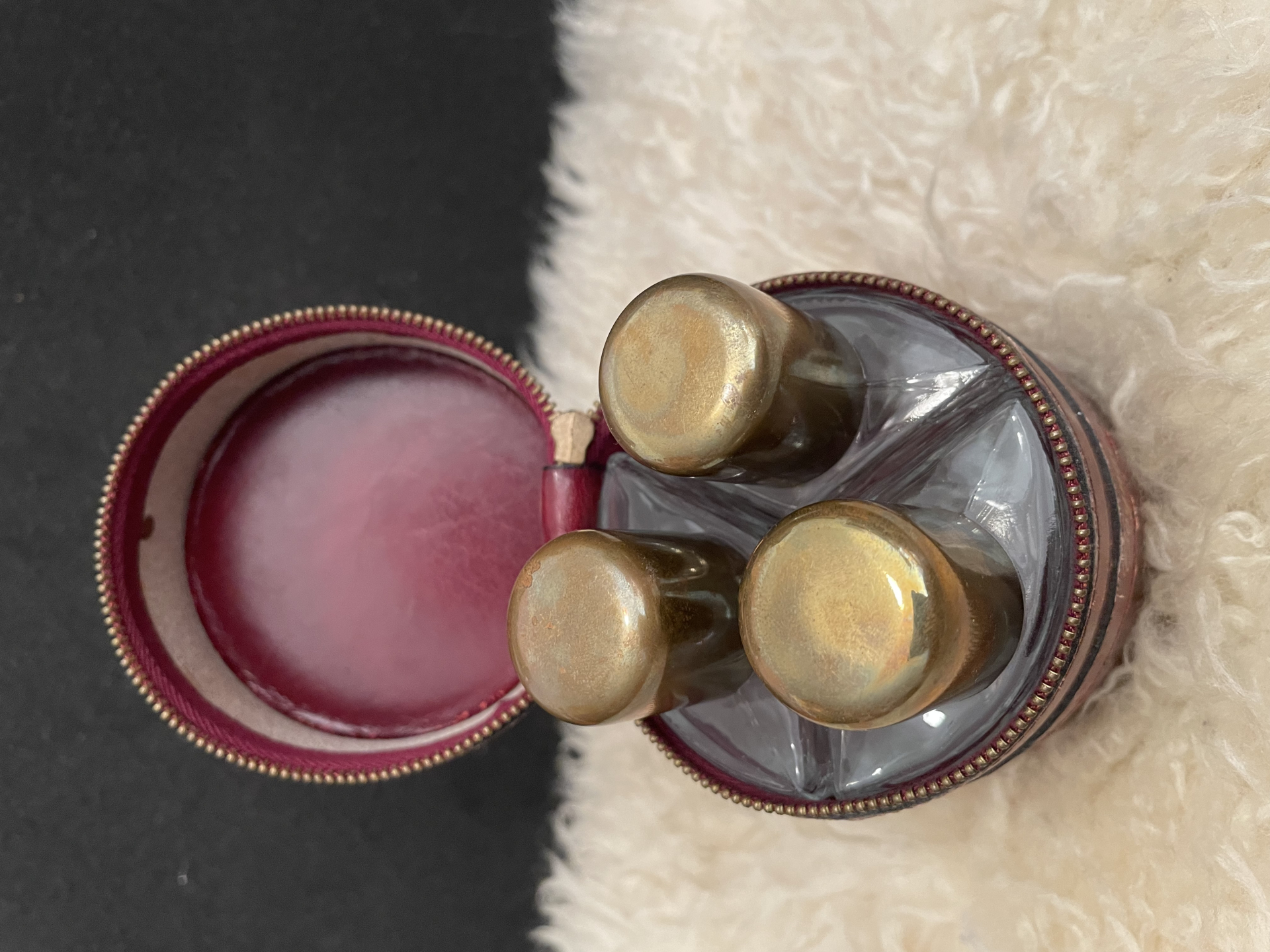 Ledertasche mit 3 Gläser für Cognac, Gin , Whisky – Bild 4