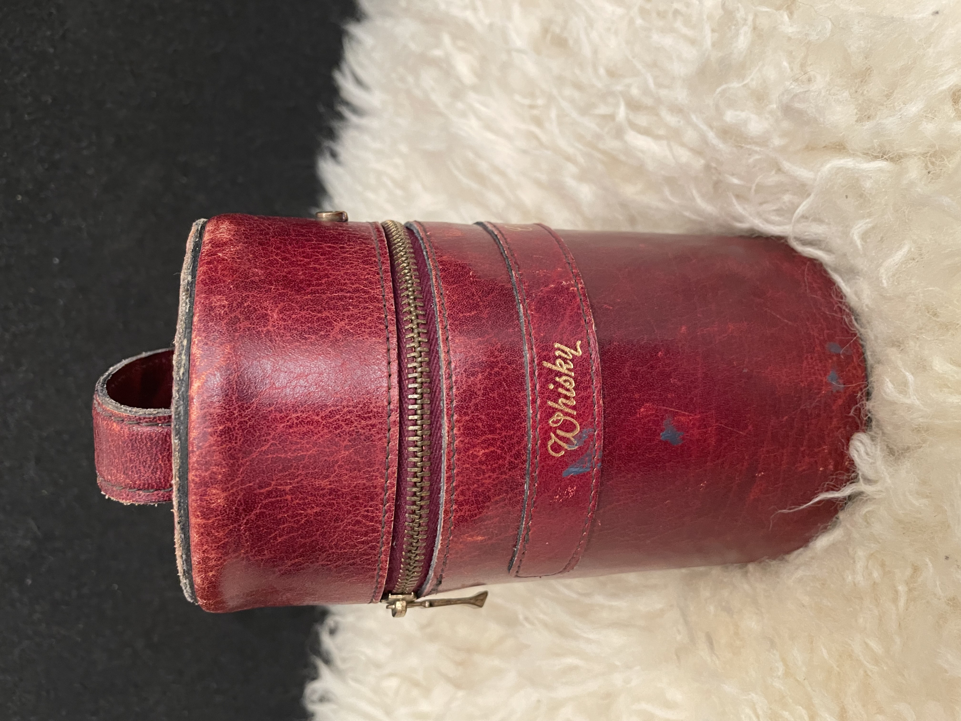 Ledertasche mit 3 Gläser für Cognac, Gin , Whisky – Bild 2