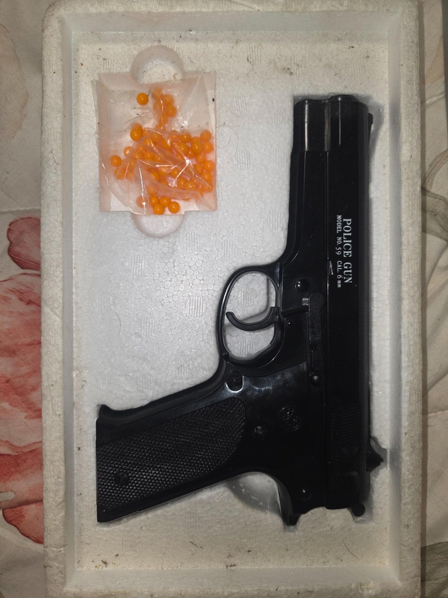 Vintage Sammlerstück: Yonezawa Smith & Wesson M59 Airsoft (1980er) OVP – Made in – Bild 1