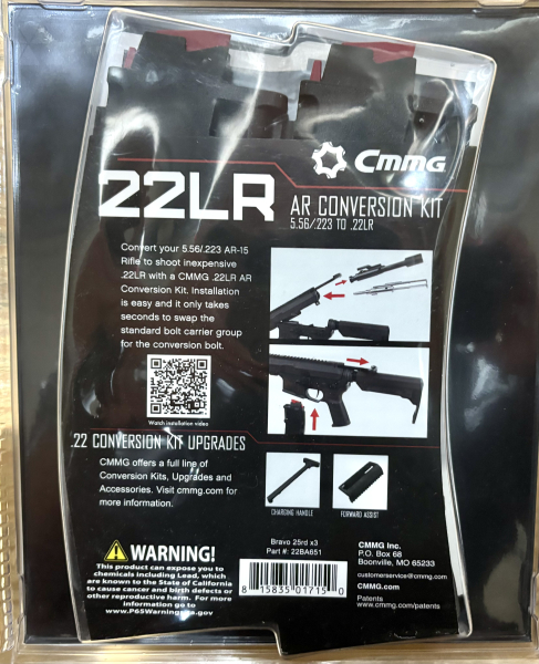 CMMG BRAVO SS .22LR Umrüstset .223Rem auf .22lr mit 3×25-Schuss-Magazinen - conversion Kit – Bild 3
