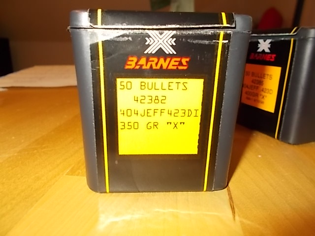 50 Barnes Geschosse 404 Jefferey .423 Gr. X, 350 gr. – Bild 1