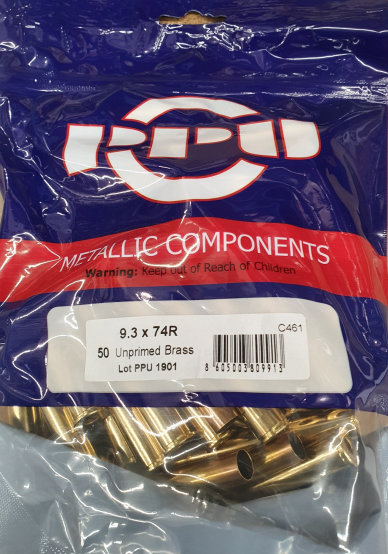 9,3x74R Boxerhülsen PPU C-461 50 stk. – Bild 1