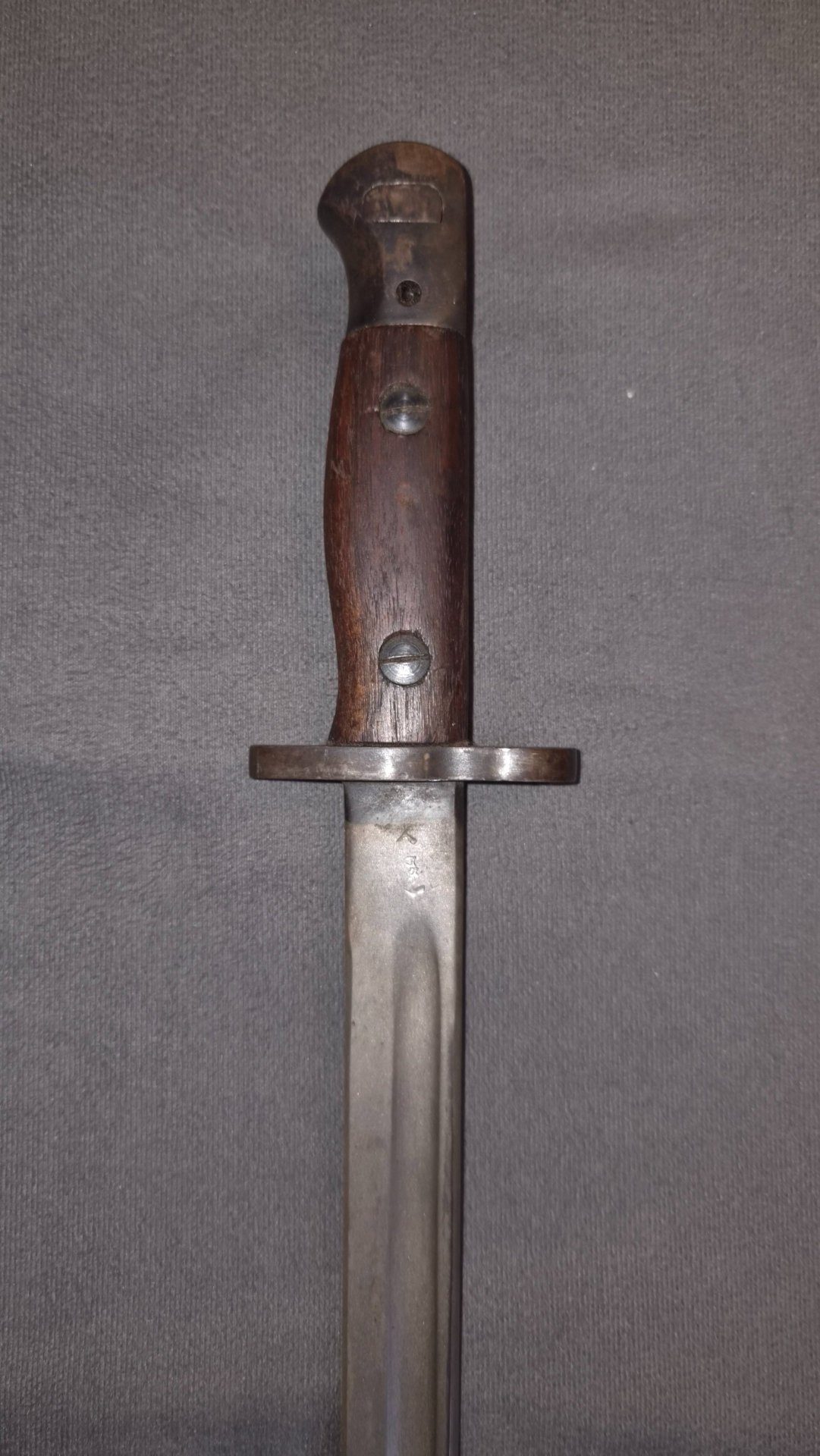 BAJONETT, m/1907, Wilkinson, England, mit Lederscheide. – Bild 4