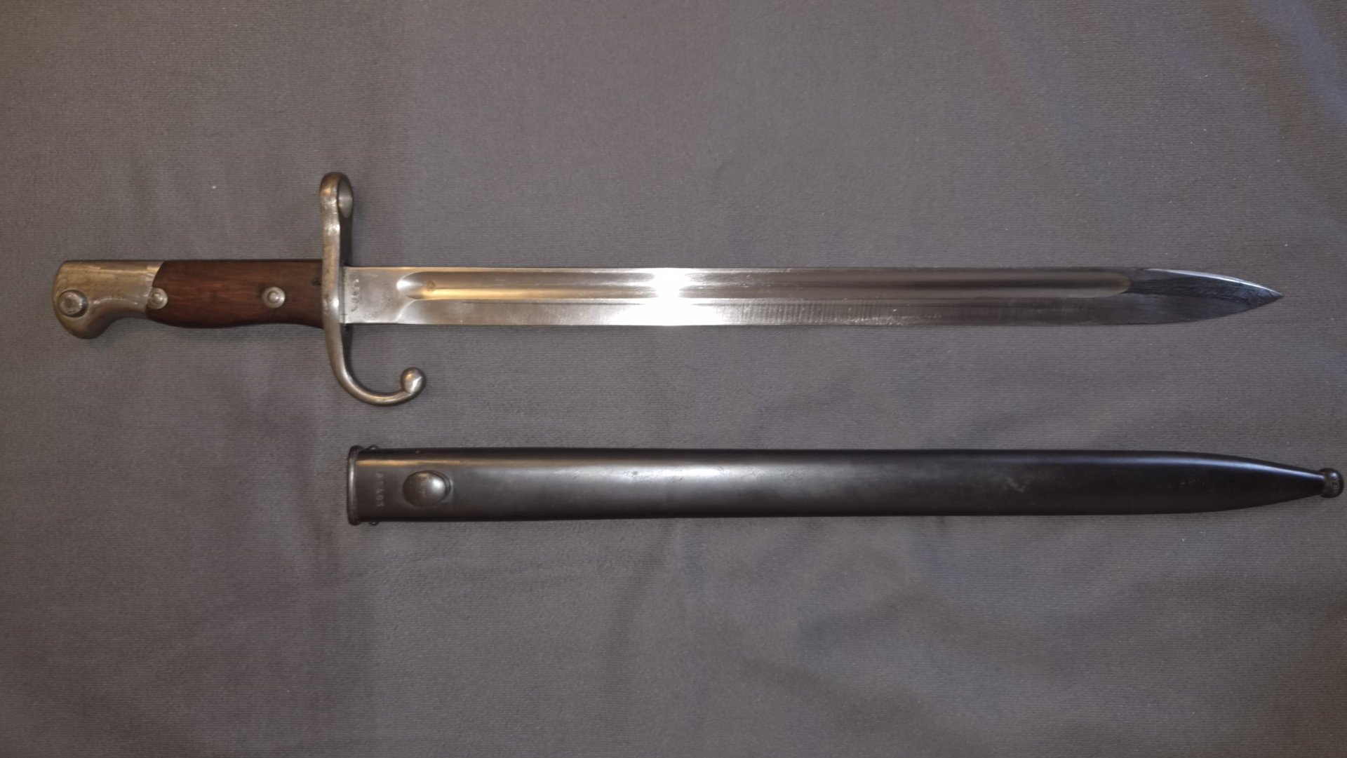 Argentinisches Bajonett M 1909 für Mauser Infanterie Gewehr – Bild 5
