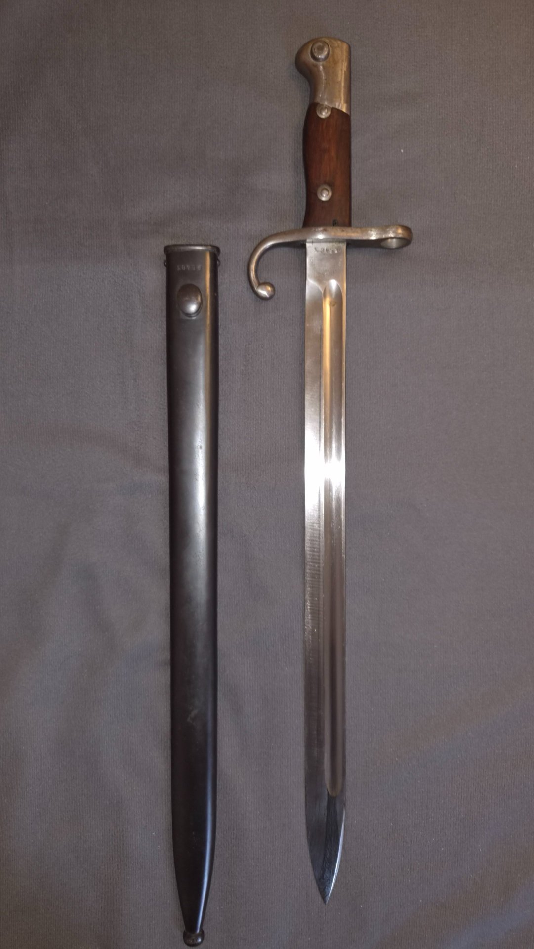 Argentinisches Bajonett M 1909 für Mauser Infanterie Gewehr – Bild 3