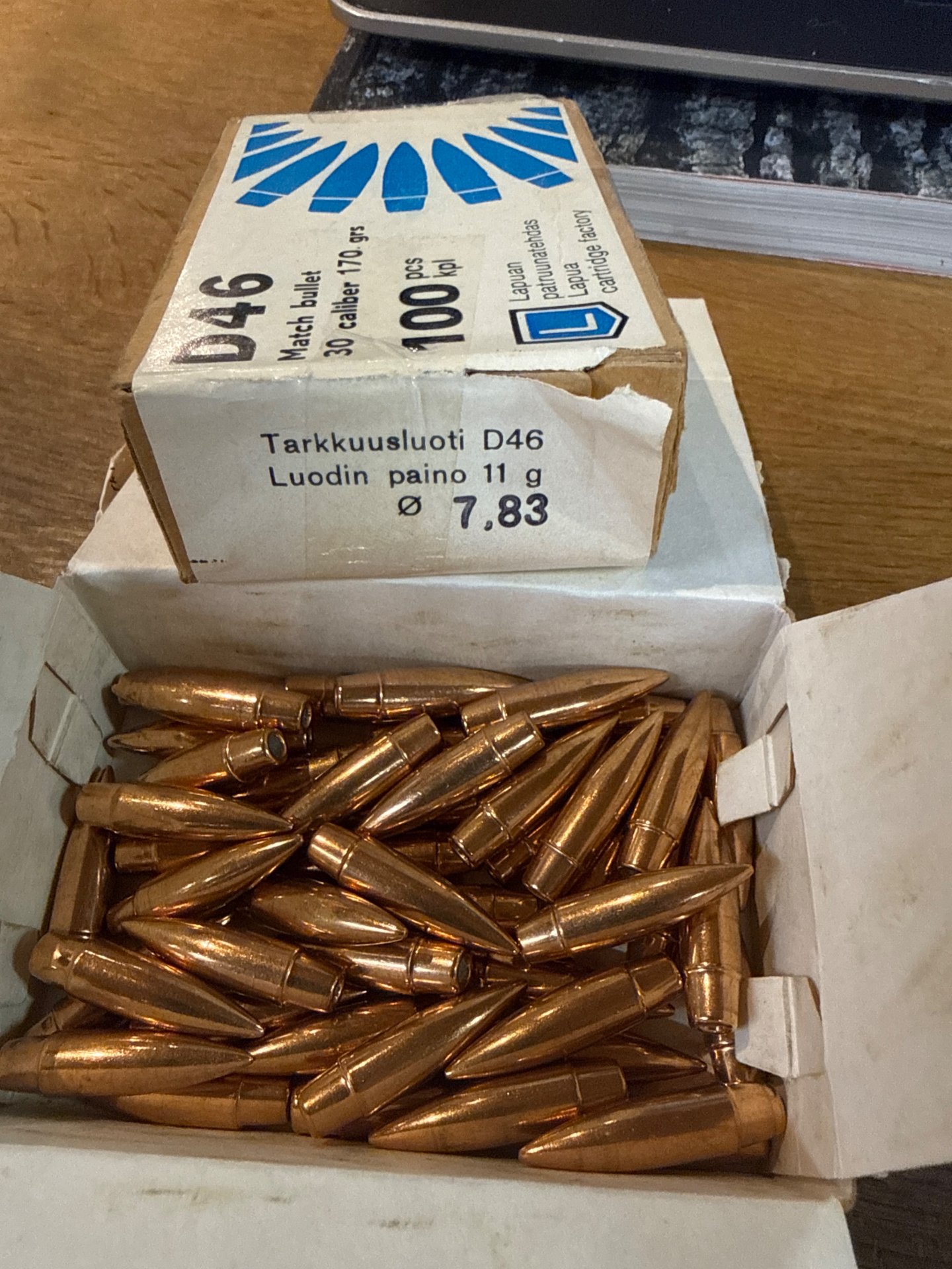 Lapua Geschosse D46 kal 30 170 grain Match Bullet – Bild 2