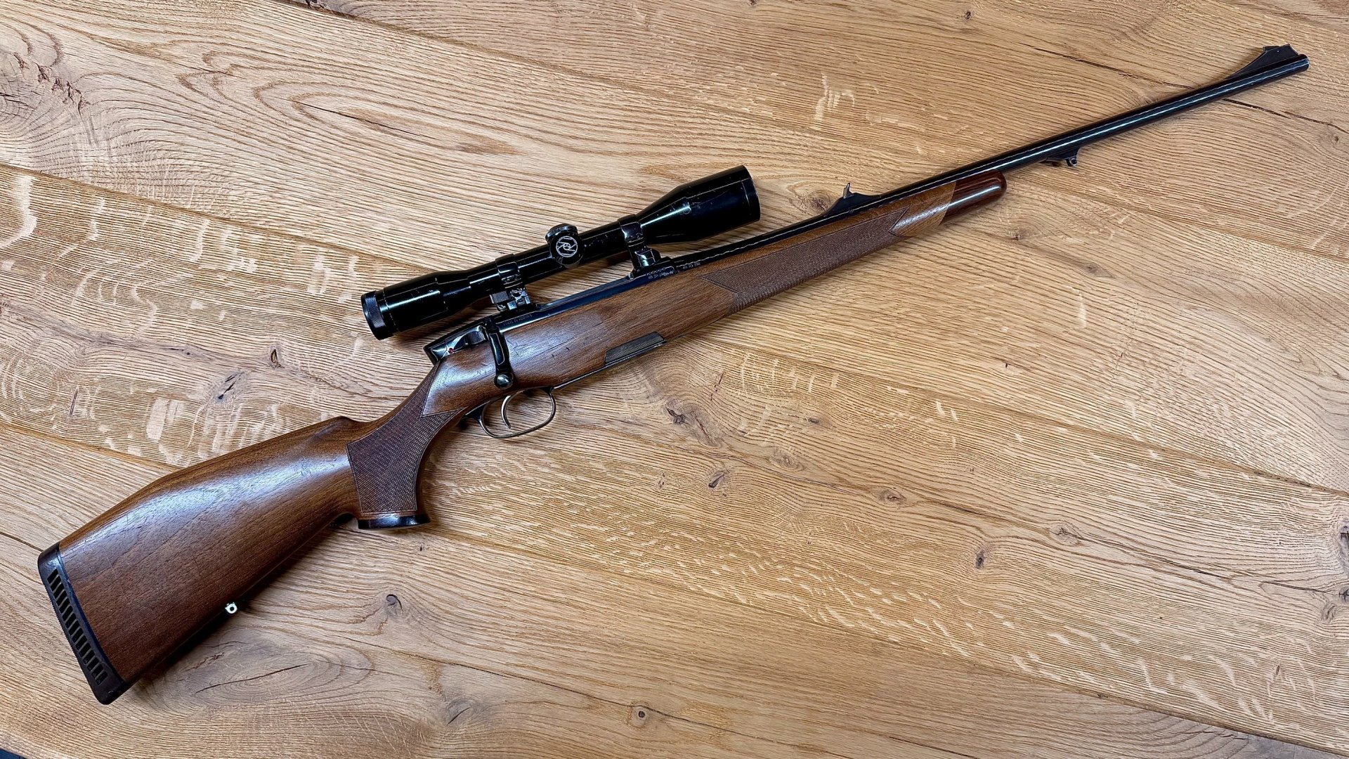 Steyr Mannlicher Luxus / .30-06 / LL 58 cm / Zeiss Diatal 6x42 / 30-mm-Wechselmontage / Stecher – Bild 1
