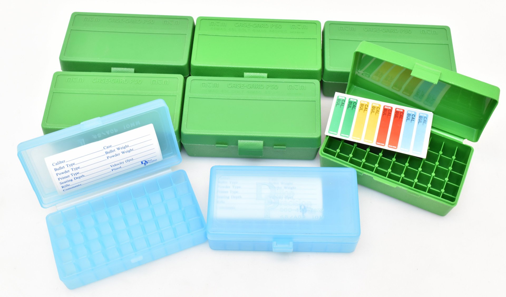 8 Patronenboxen .44/.45 Dillon und MTM – Bild 1