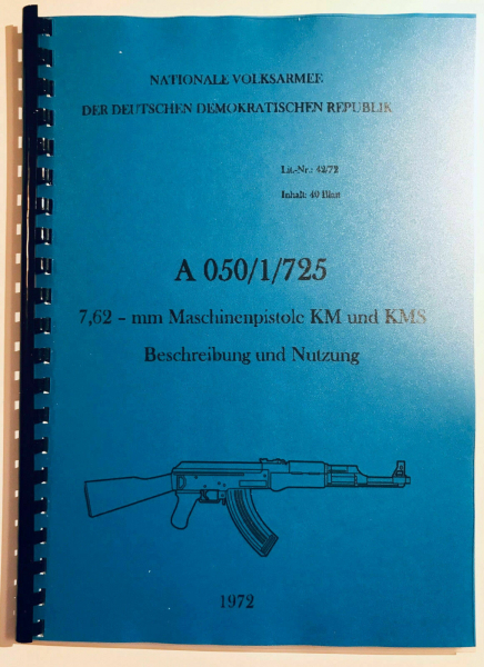 Dienstvorschrift REPRO in deutsch für AK47 Kalashnikov 7,62x39 Molot Saiga Cugir Izmash AK-47 – Bild 1