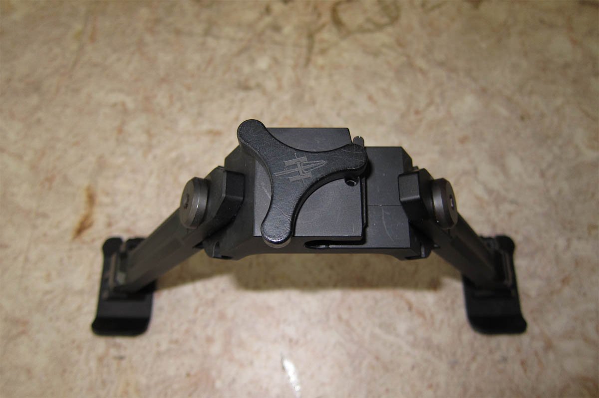 Fortmeier Zweibein H210 12Uhr mit Picatinny Adapter und HunTac CAS Cant Adjust Spinner – Bild 2