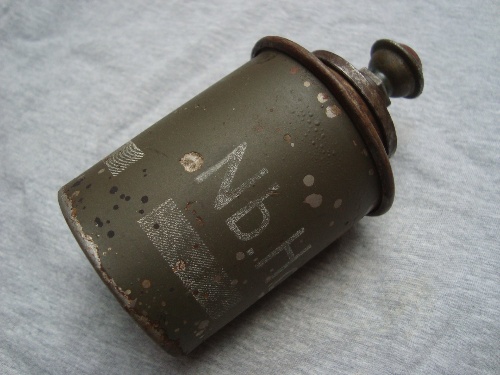 WK II Nebelhandgranate Nb.Hgr.39 mit Adapter – Bild 2