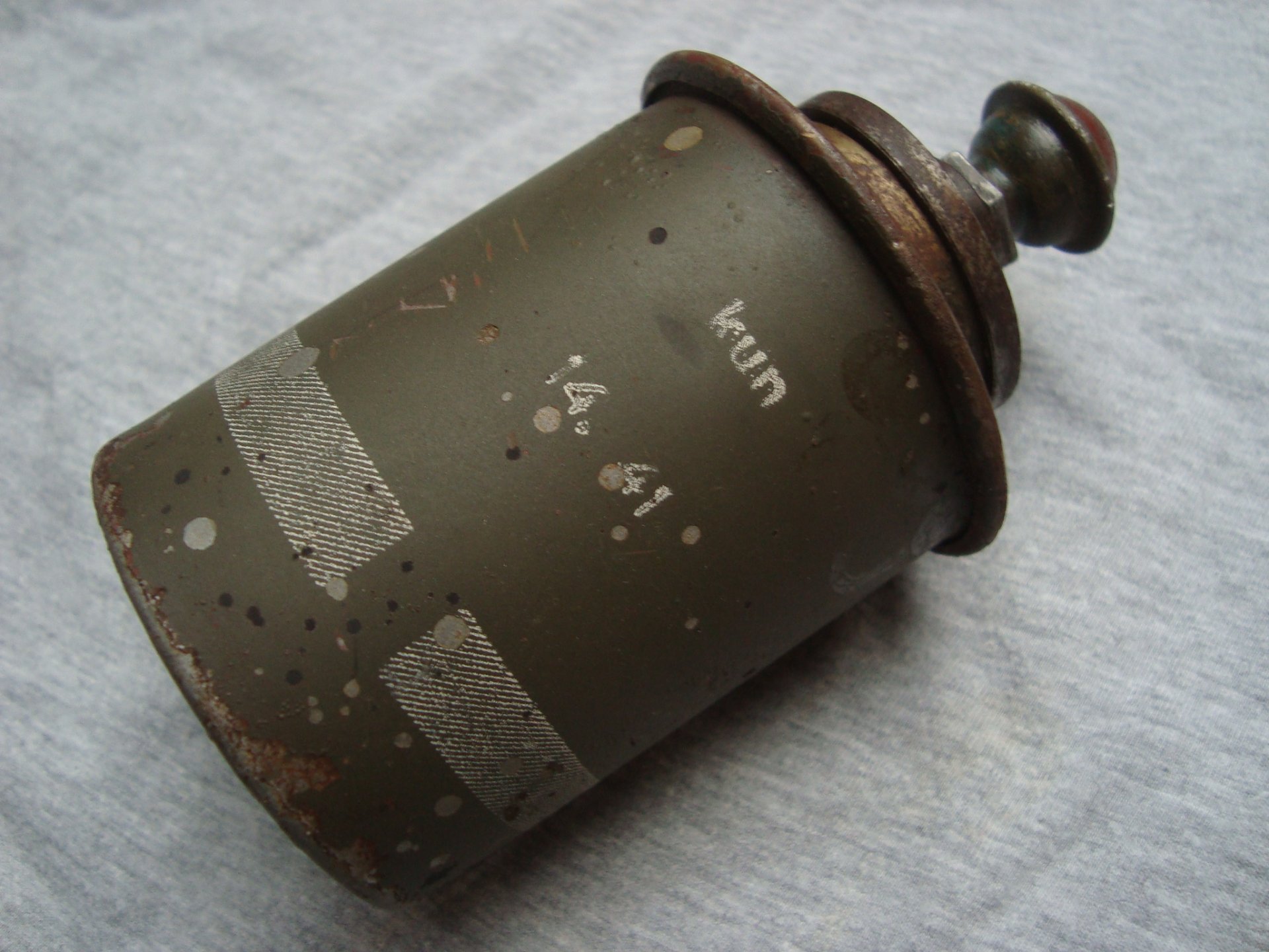 WK II Nebelhandgranate Nb.Hgr.39 mit Adapter – Bild 3