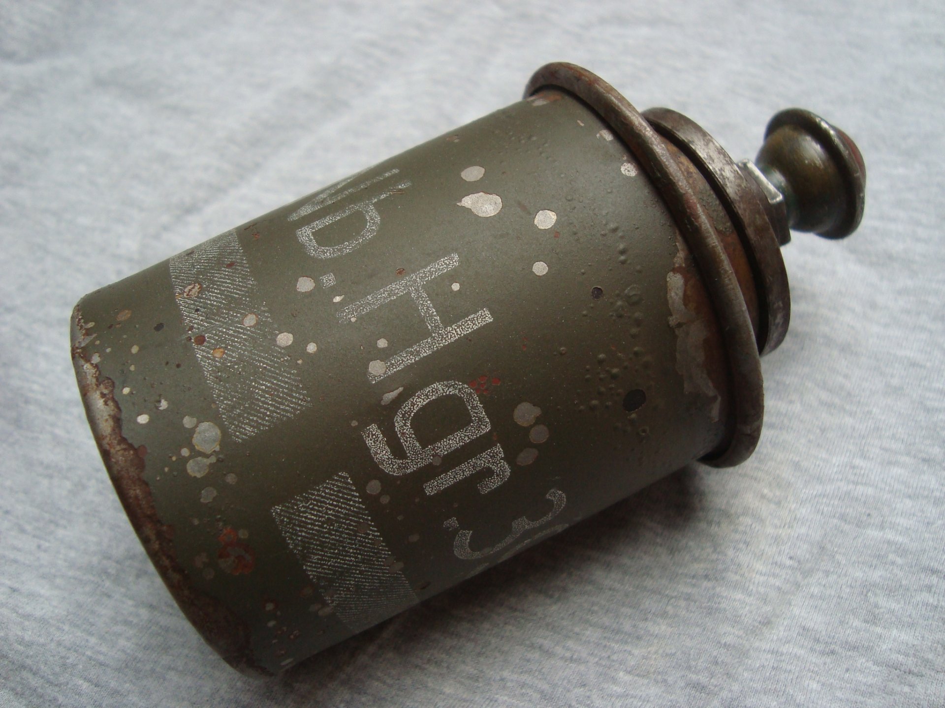 WK II Nebelhandgranate Nb.Hgr.39 mit Adapter – Bild 1