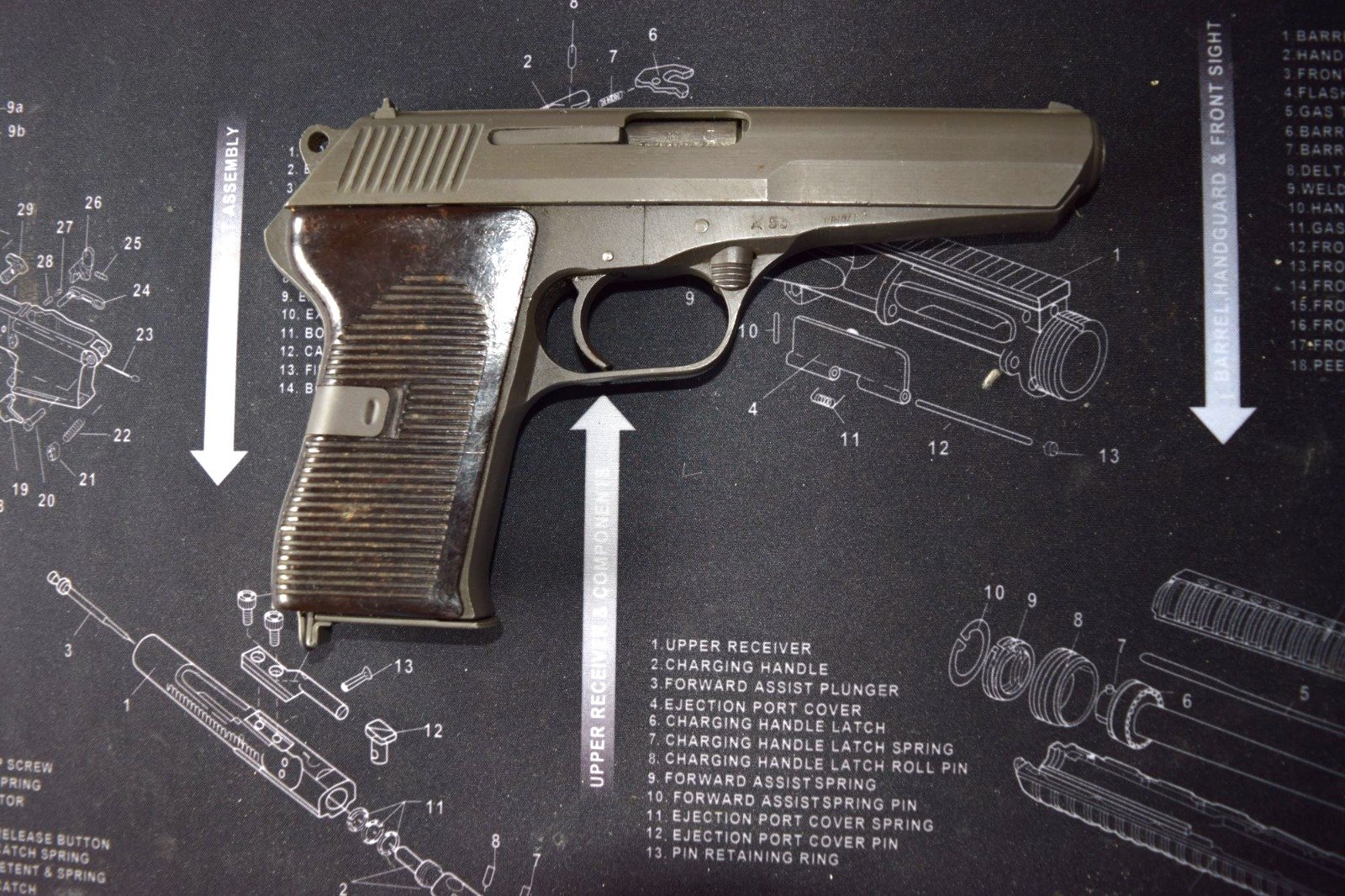 CZ M 52 7,62 Tokarev mit 9 mm Luger Wechsellauf – Bild 2