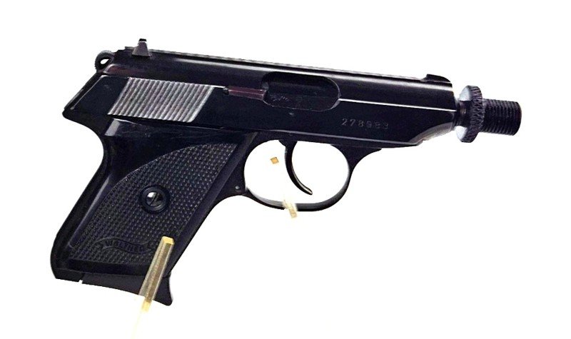 Taschenpistole, Walther, TPH, Laufgewinde, A-TEC Schalldämpfer, .22lr – Bild 2