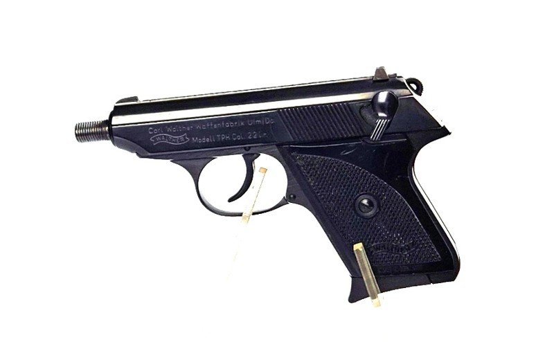 Taschenpistole, Walther, TPH, Laufgewinde, A-TEC Schalldämpfer, .22lr – Bild 5