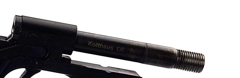 Taschenpistole, Walther, TPH, Laufgewinde, A-TEC Schalldämpfer, .22lr – Bild 3