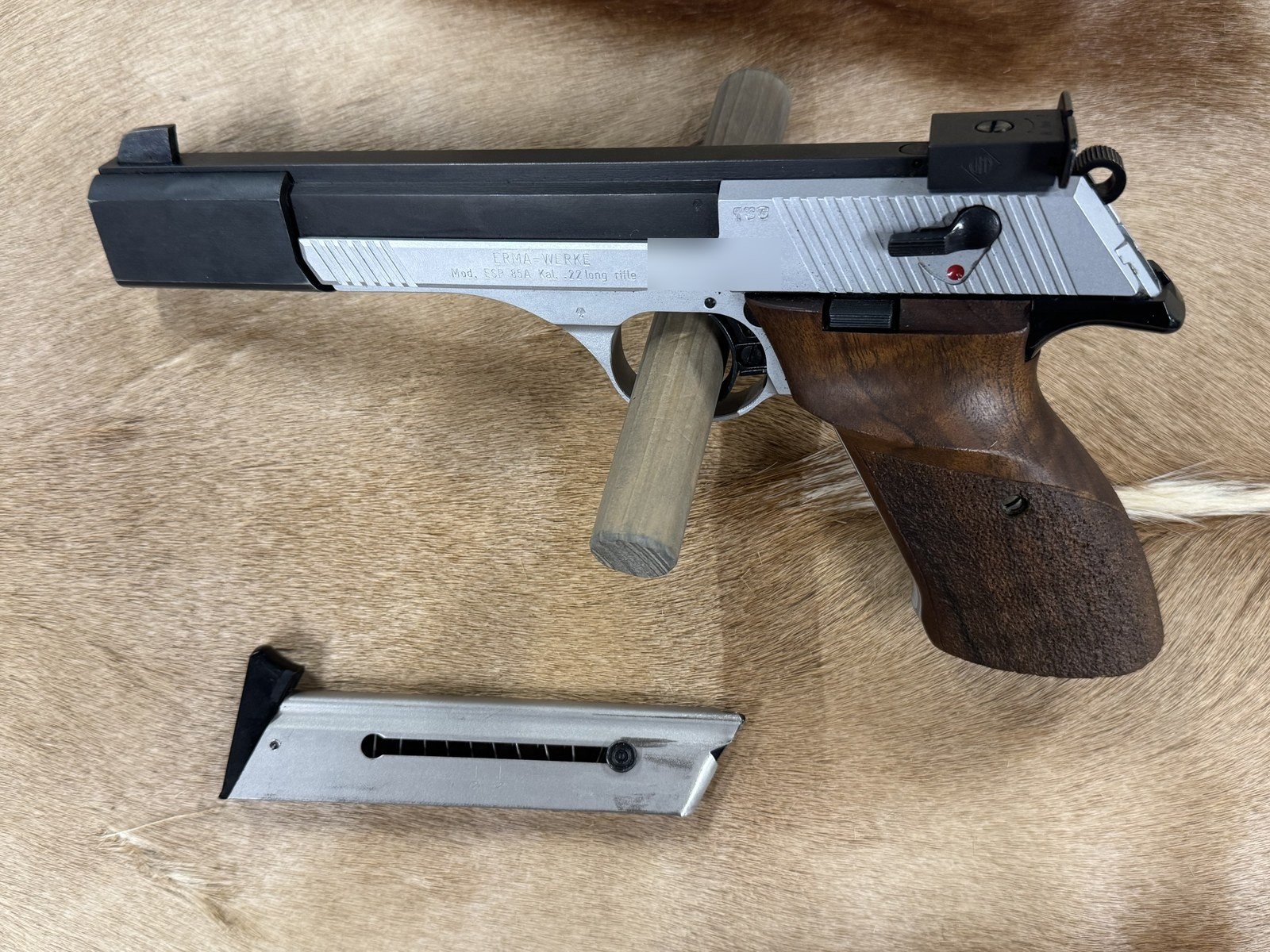 Erma ESP 85A Pistole .22 long rifle, 15 cm Lauf – Bild 1