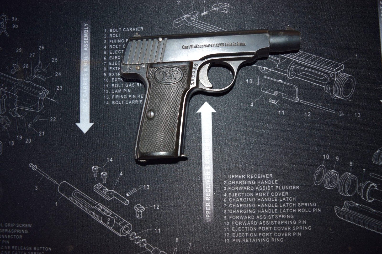 Walther Mod 4 Pistole 7,65 mm Browning – Bild 2