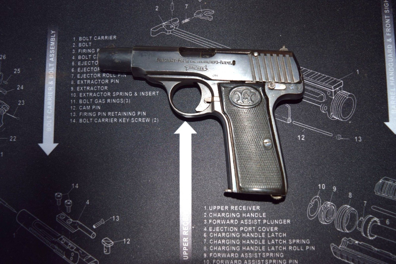 Walther Mod 4 Pistole 7,65 mm Browning – Bild 1