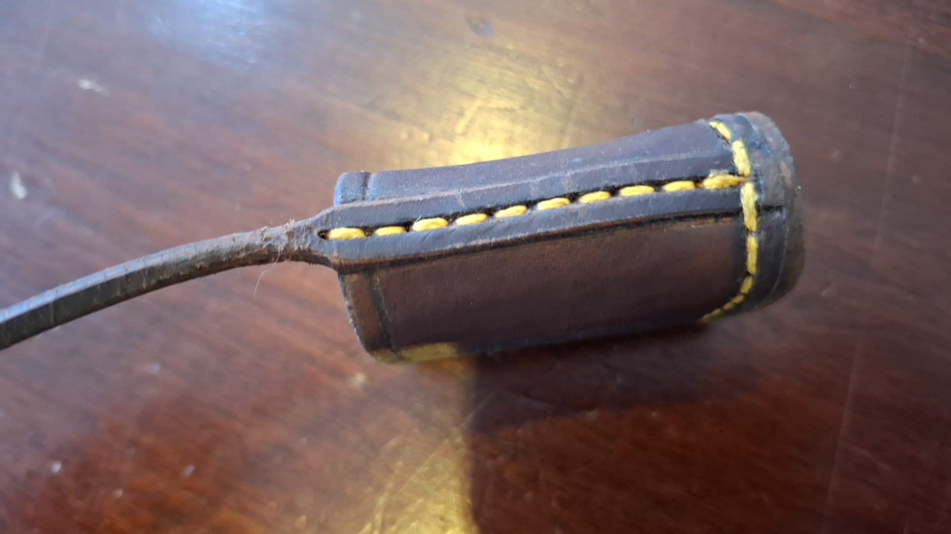 Luxus Muzzle Cover Mündungsschoner Leder für Rigby Purdey Kessler etc Custom Repetierer – Bild 1