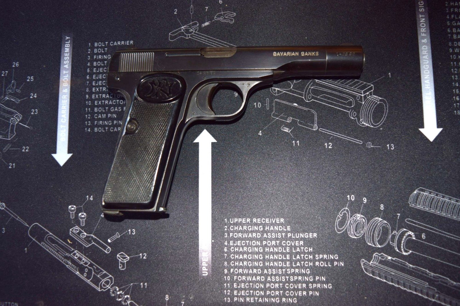 FN 10/22 7,65 mm Browning Bavarian Banks – Bild 1