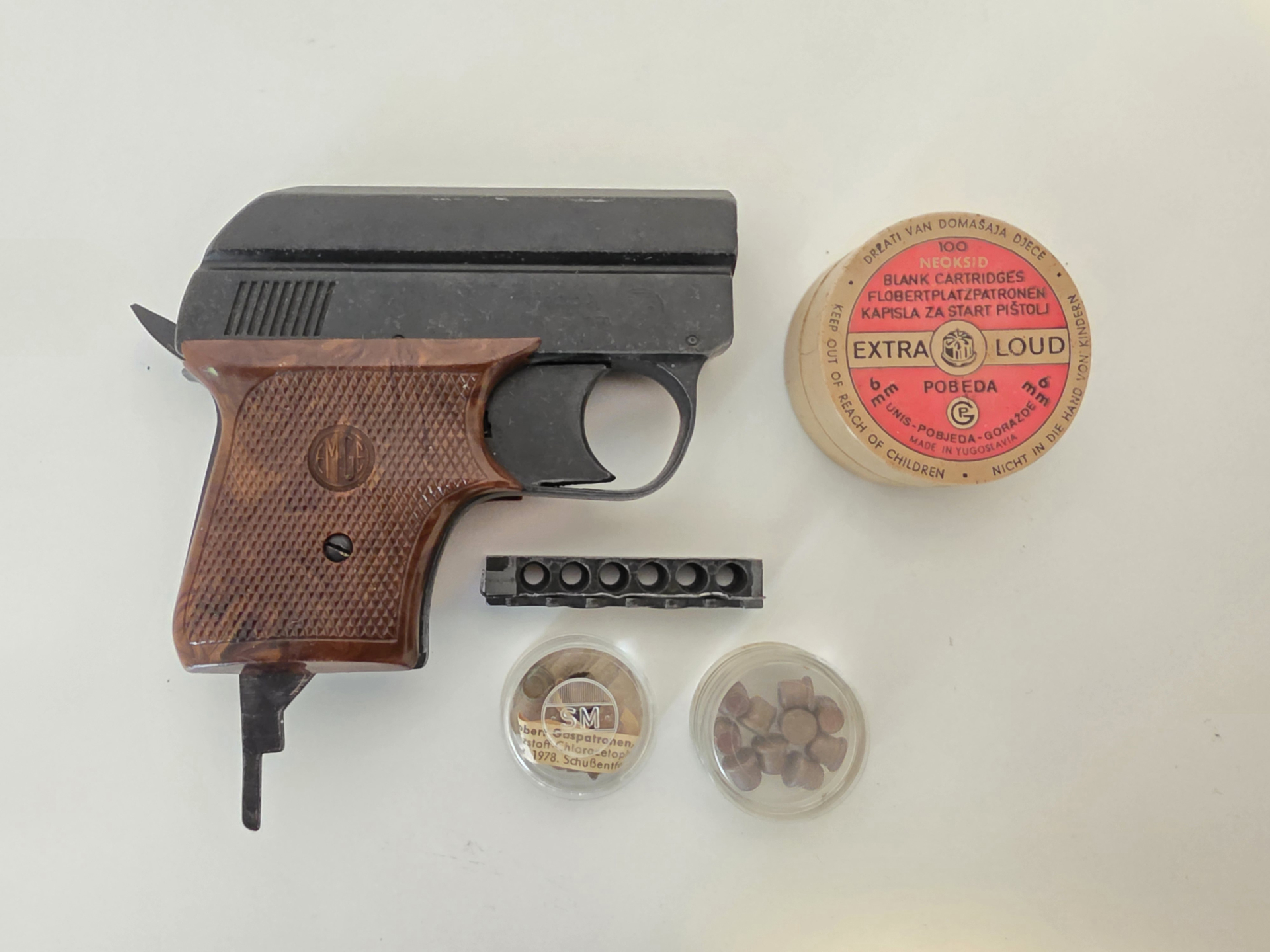 "PTB 6" SEHR ALTE EM-GE MODELL 63 MIT PFEFFER U. CS KARTUSCHEN SEHR SELTEN – Bild 1