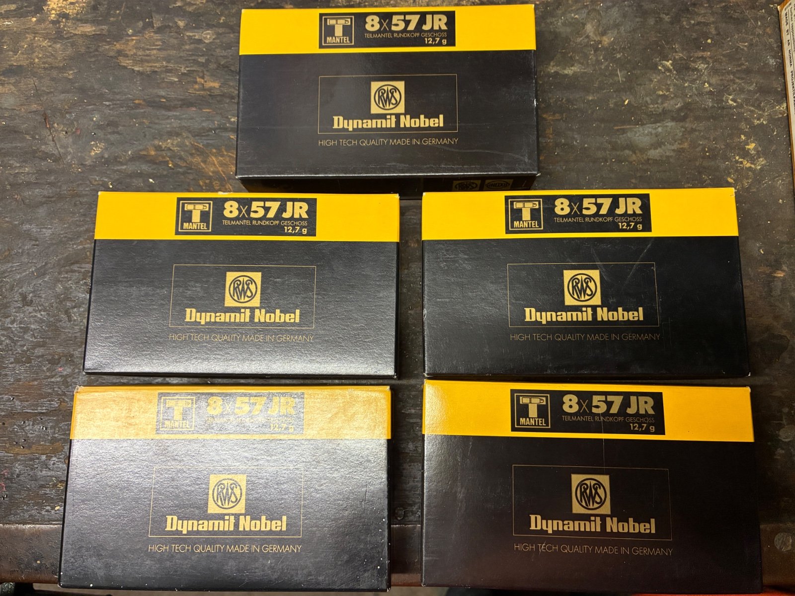100 Schuss Jagdpatronen 8x57 IR RWS, T-Mantel 12,7gr. – Bild 1