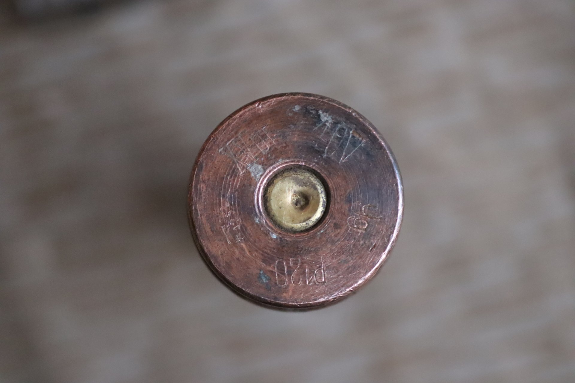 2cm Flak 38 Patrone ÜB Graue Farbe! 2.Weltkrieg Deko Munition 1944 – Bild 5