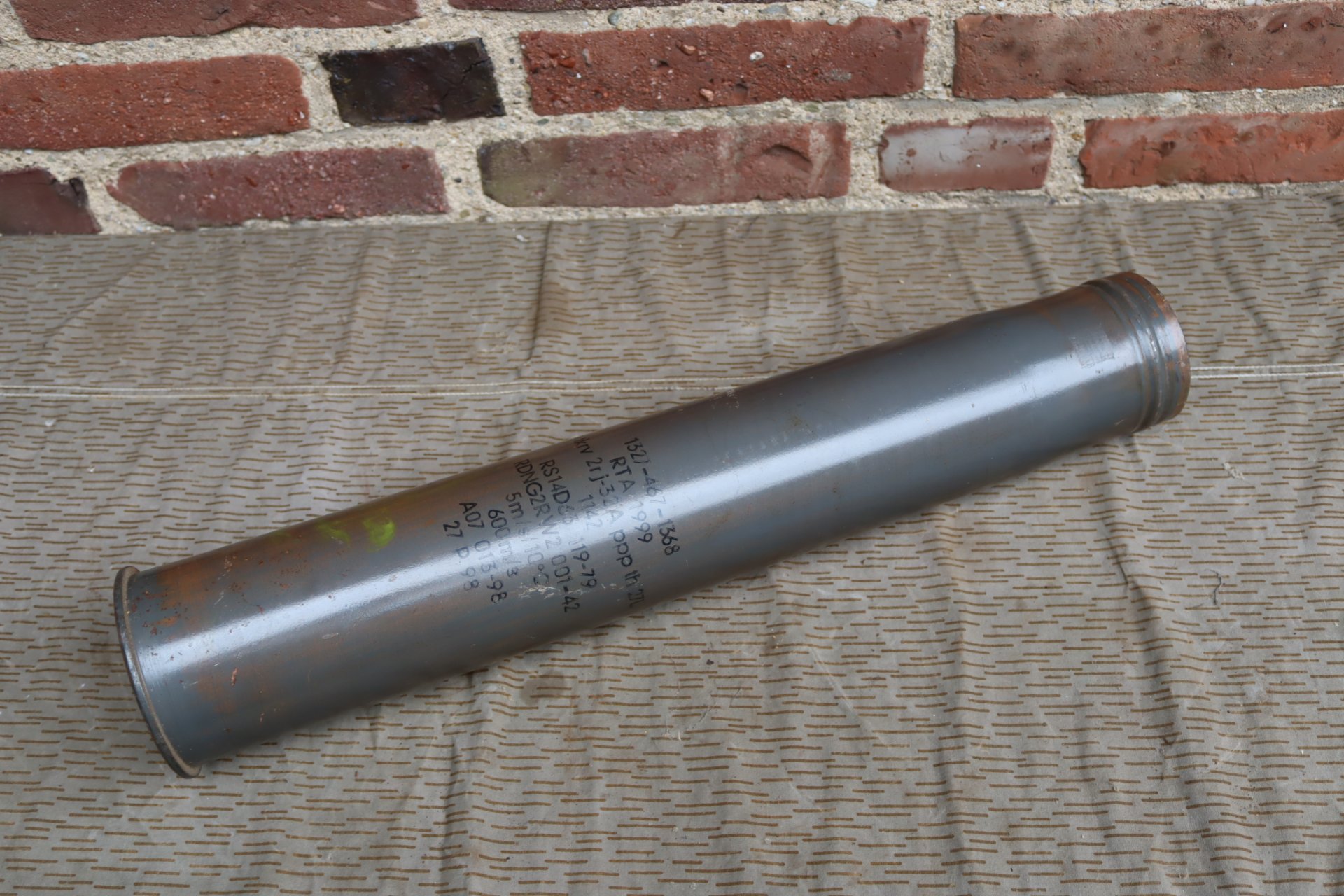 8,8 Flak Hülse Wehrmacht 2.Weltkrieg Deko Munition – Bild 1