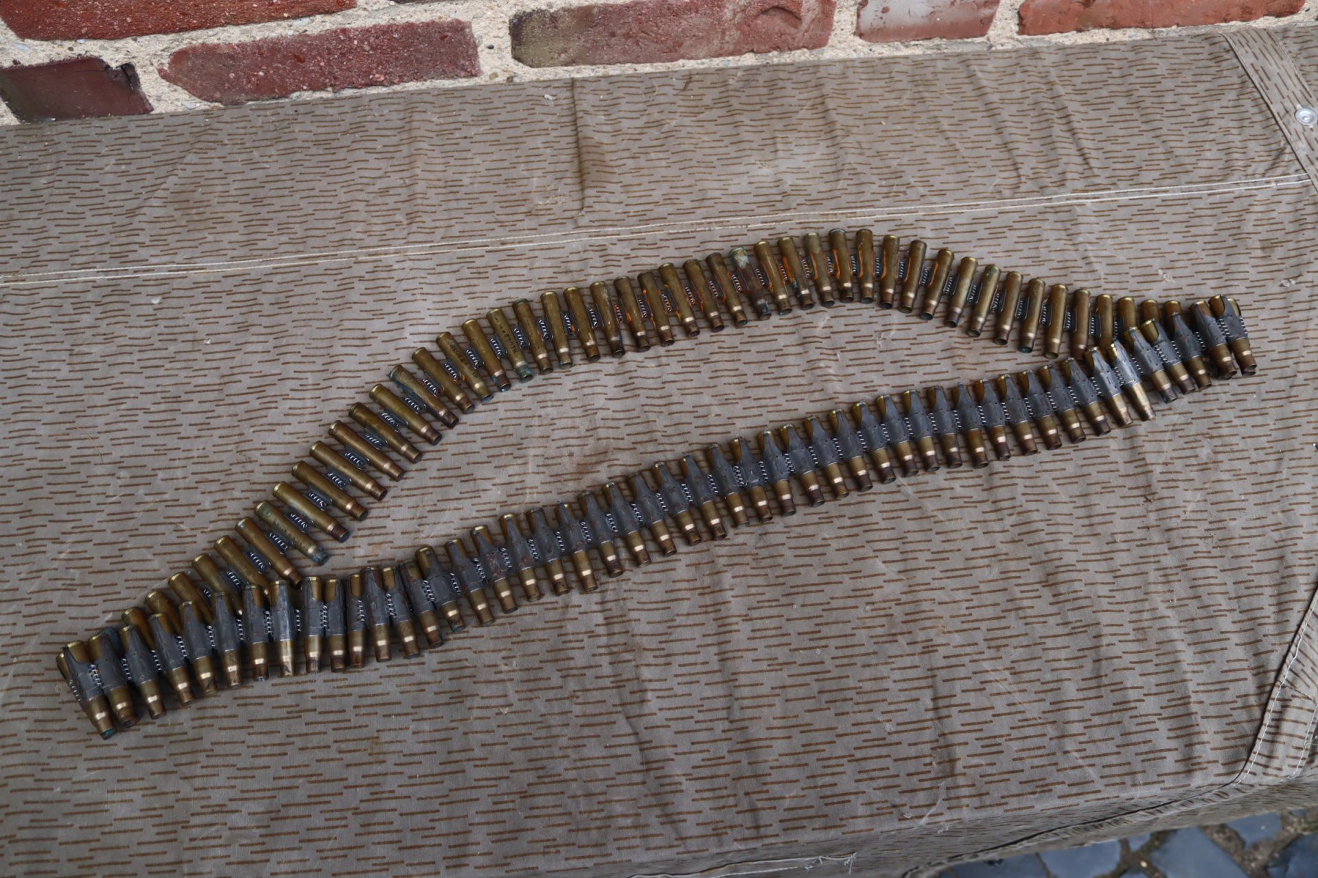 8x57 MG Gurt mit Messinghülsen MG3 MG53 MG42 – Bild 1