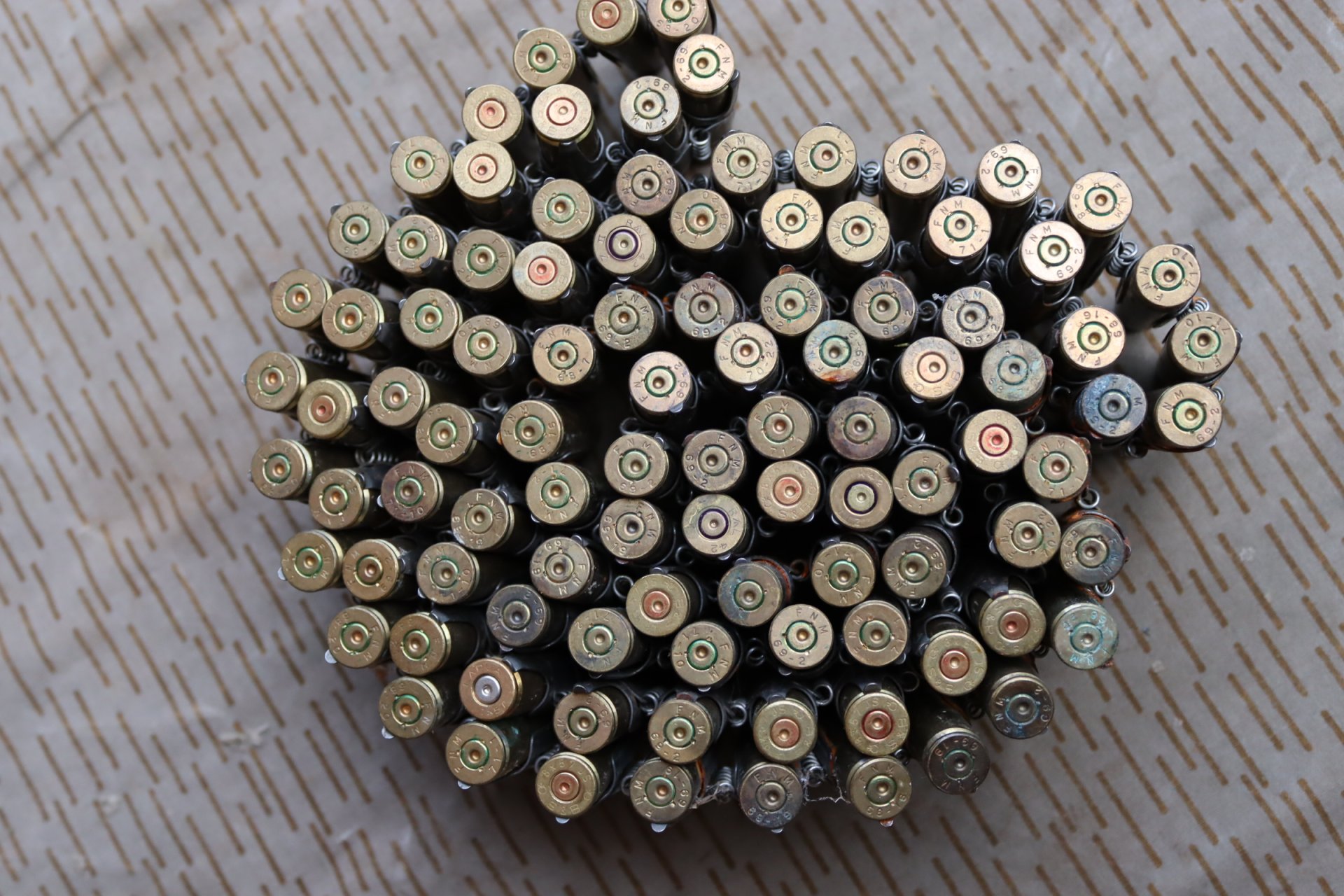 8x57 MG Gurt mit Messinghülsen MG3 MG53 MG42 – Bild 2