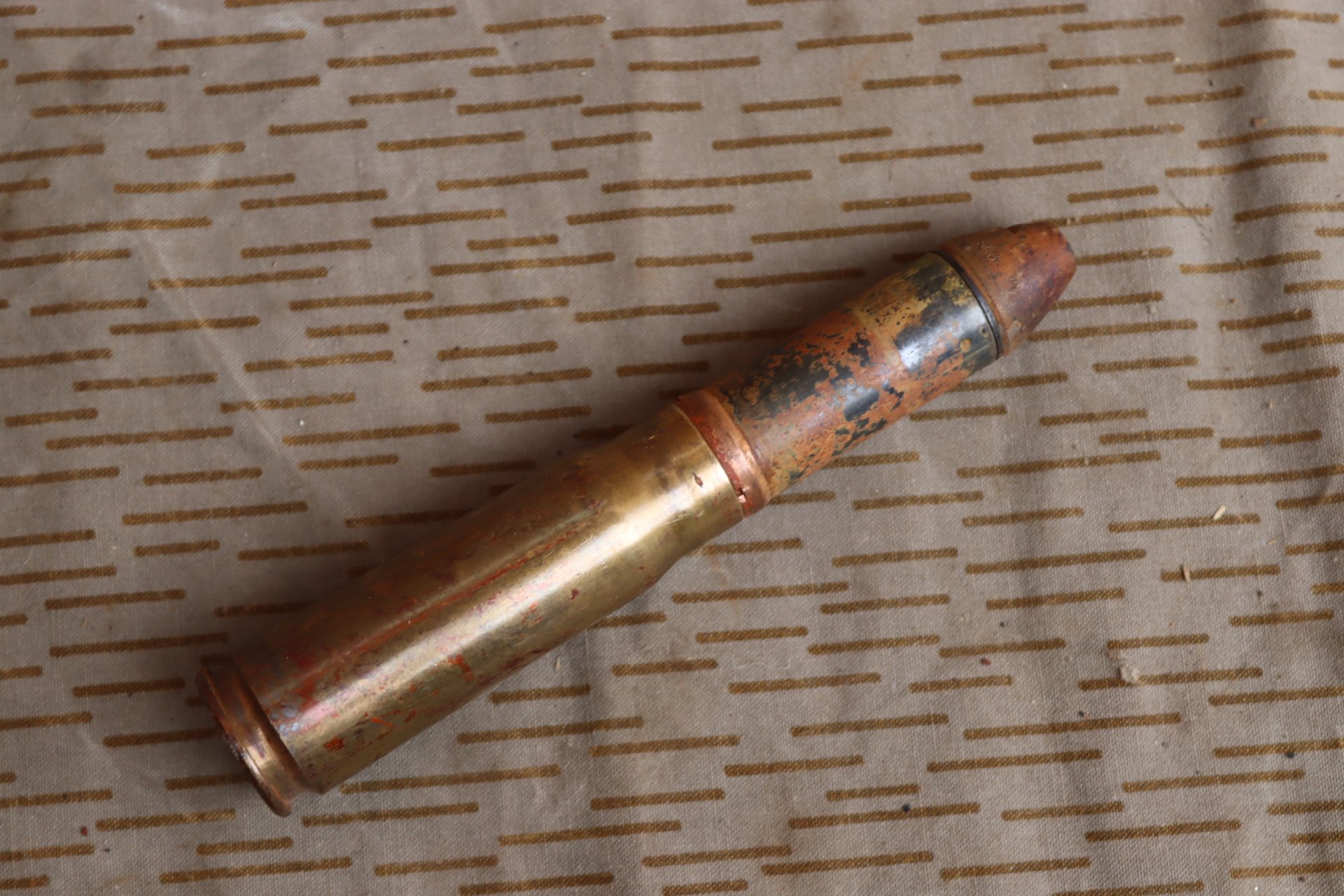 2cm 151/20 Patrone Mine Bordmunition FW190 BF109Luftwaffe 2.Weltkrieg Deko Munition – Bild 2