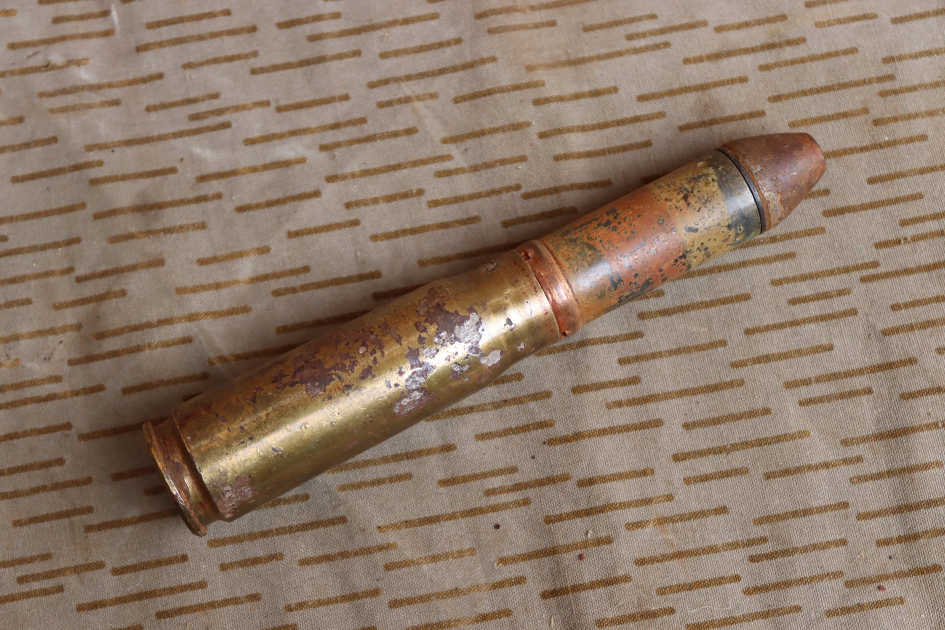 2cm 151/20 Patrone Mine Bordmunition FW190 BF109Luftwaffe 2.Weltkrieg Deko Munition – Bild 1