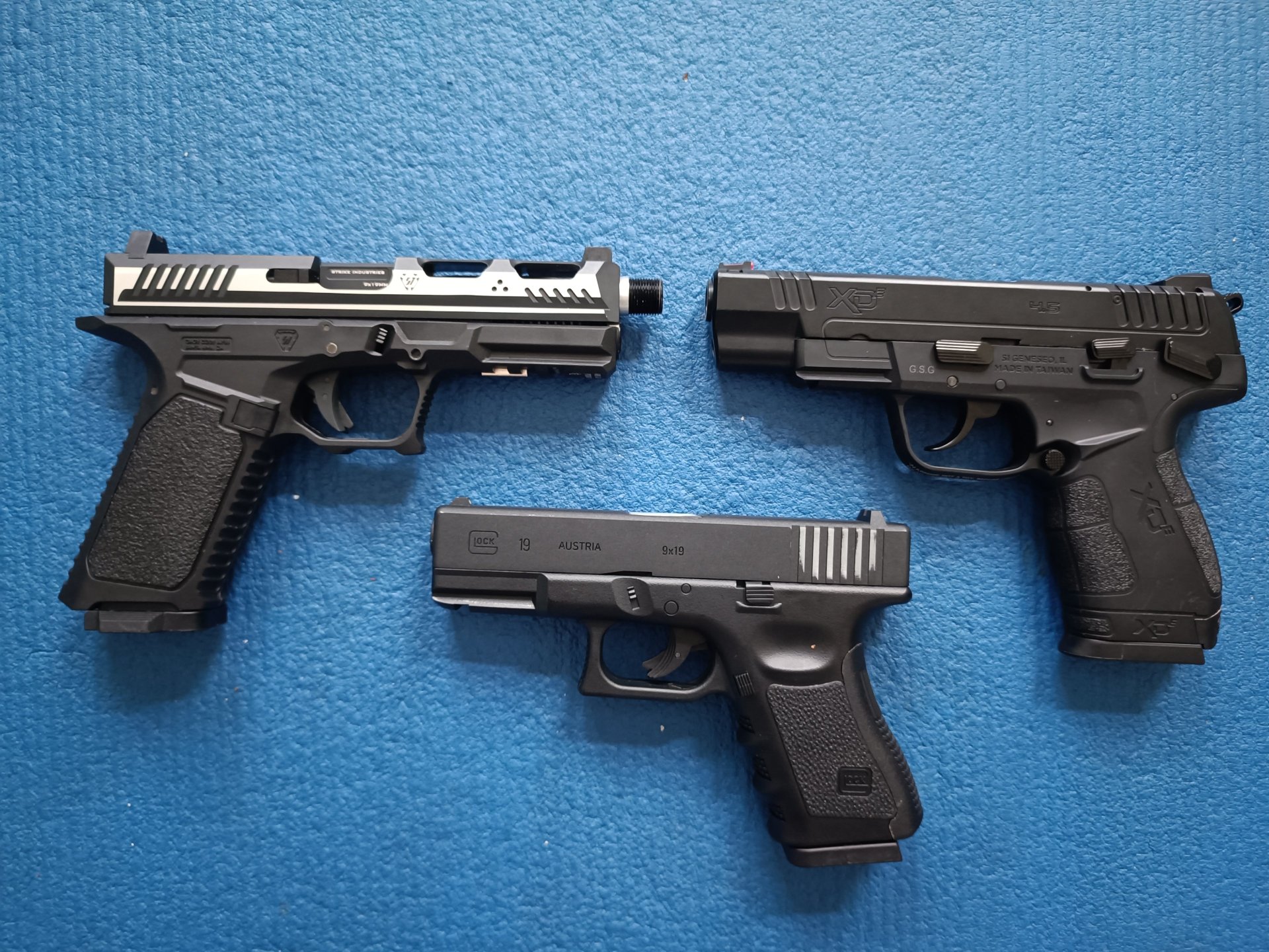 Dreierpack: Strike Industries ARK 17 | Springfield XDE 4.5 | Glock 19 – Bild 2