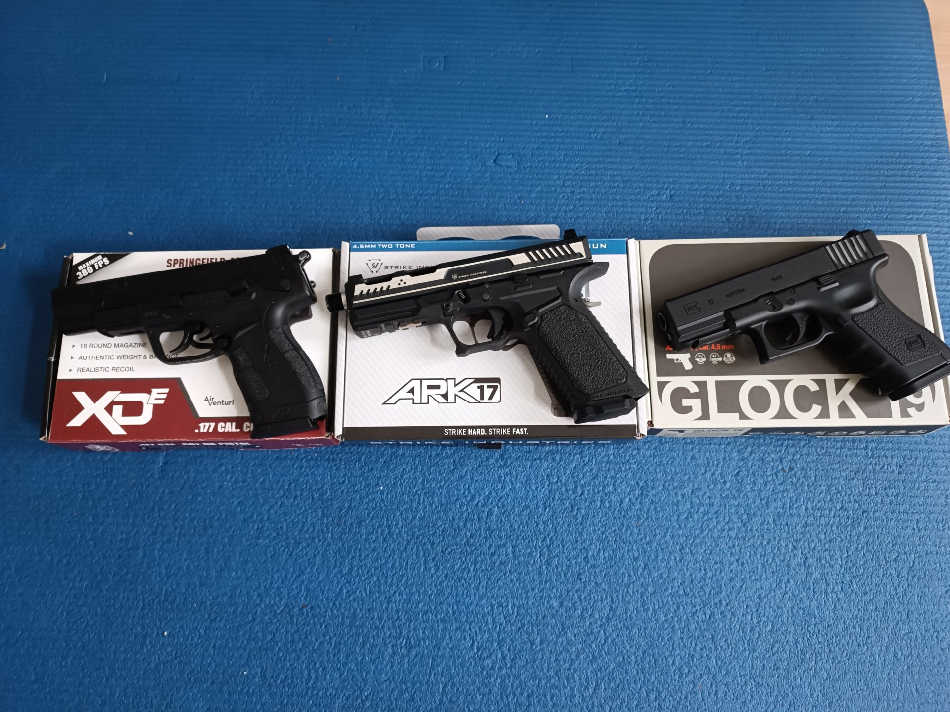 Dreierpack: Strike Industries ARK 17 | Springfield XDE 4.5 | Glock 19 – Bild 1