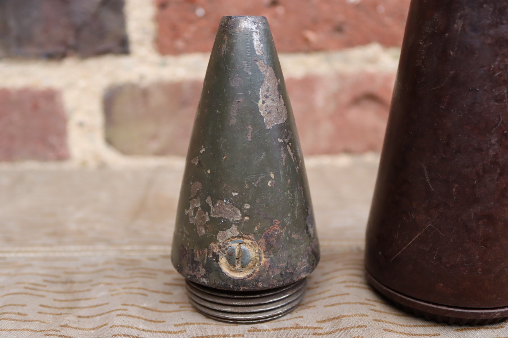 AZ23 Aufschlagzünder Wehrmacht mit Zünderdose 1943 2.Weltkrieg Deko Munition – Bild 3
